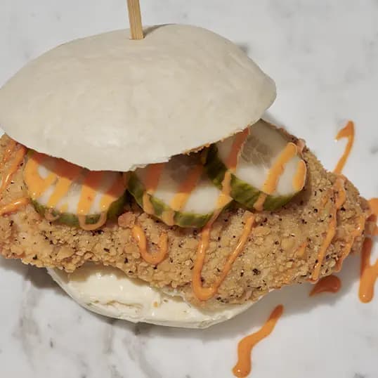 Crispy Chicken BAO Burger